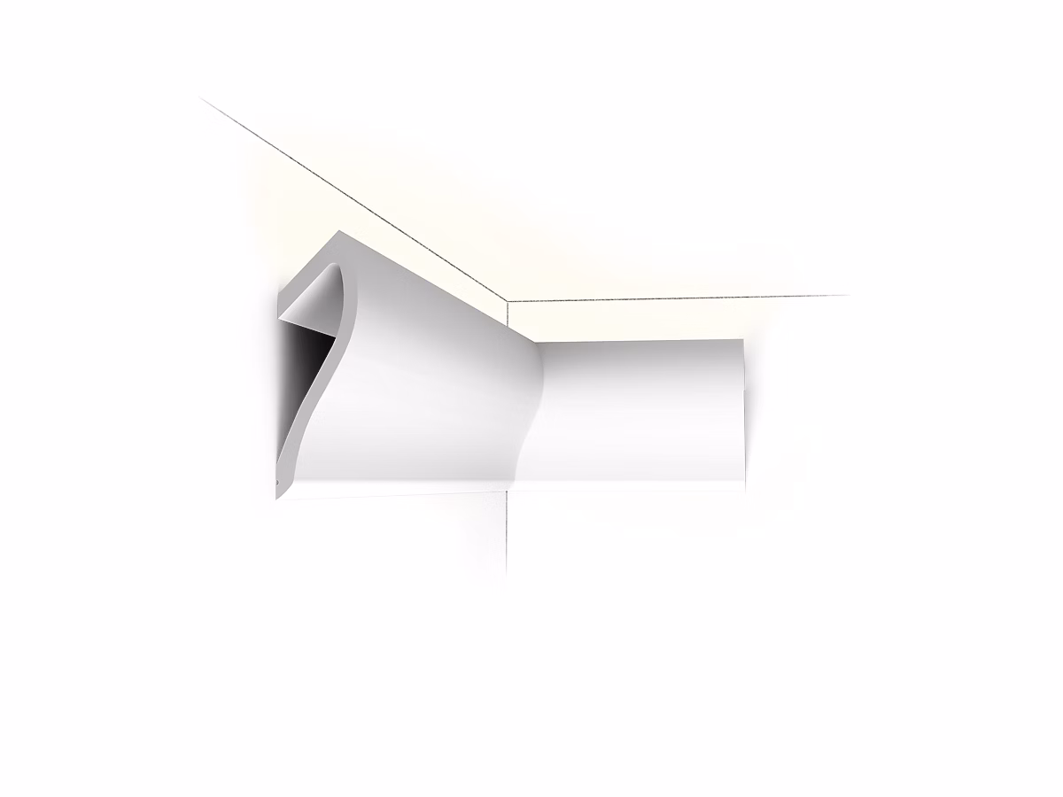 C371 Corniche Eclairage Indirect Polyuréthane Orac Decor Luxxus Shade Ulf Moritz – 18, 5 × 6cm (h x p) A l'unité