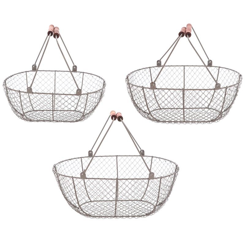 Panier de récolte en fil de fer - 3 tailles