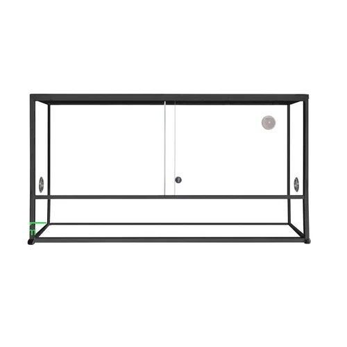 Mon jardin：Terrarium pour reptile coloris noir en aluminium Reptile Planet Élégance – 100 x 45 x 50 cm