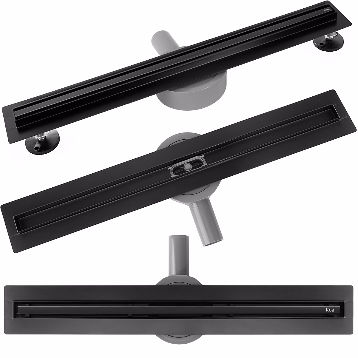 Drain Linéaire Rea Neox Slim Pro 80 Black – Réf. SAUFZVNZY3328402452