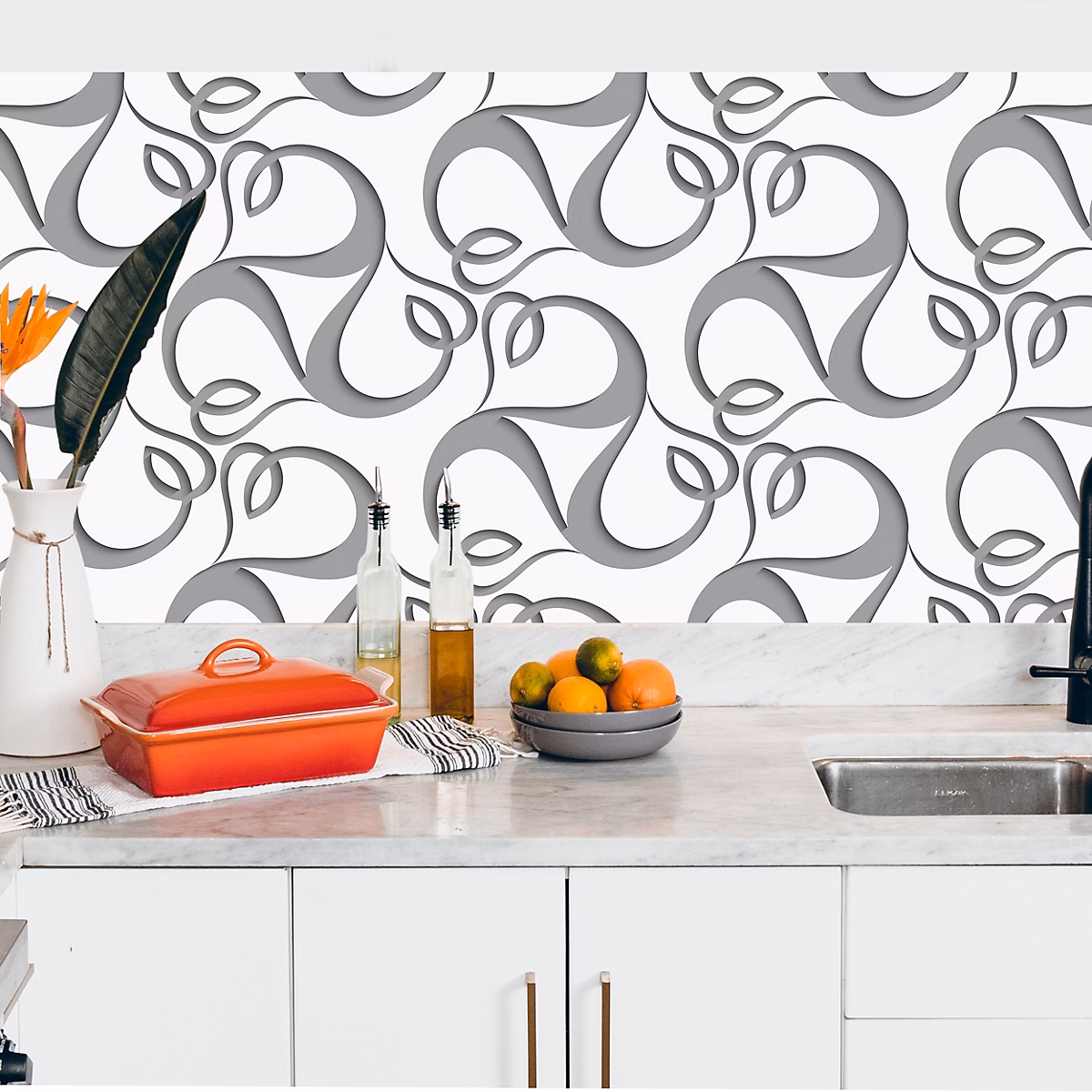 Crédence adhésive design effet 3D 305 – 60 × 400cm
