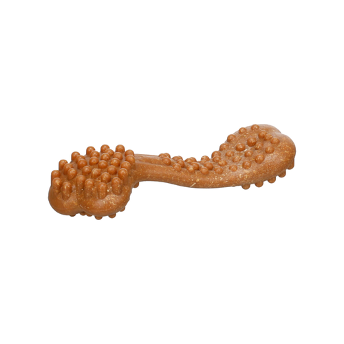 JOUET POUR CHIEN OS NYL'O BAMBOO FLAMINGO™️ - SAVEUR BOEUF - L - 22x8x5CM