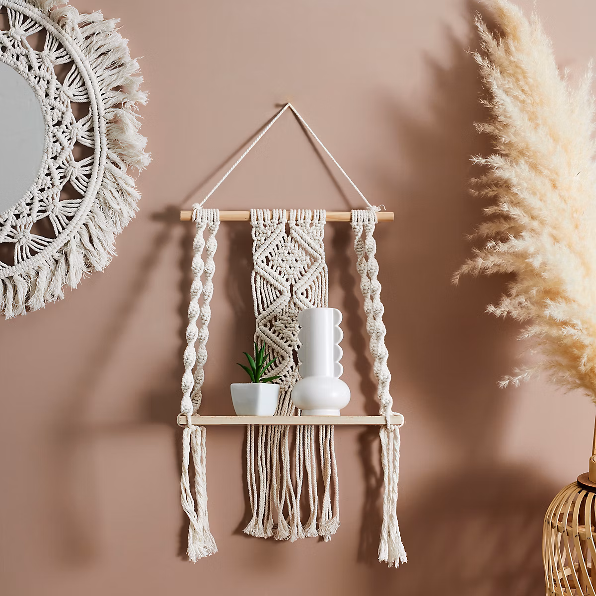 Étagère – HOME DECO FACTORY, Déco Boho, Beige et Marron