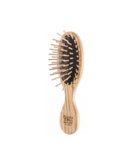 Tek - Mini Brosse ovale en Frêne Naturel