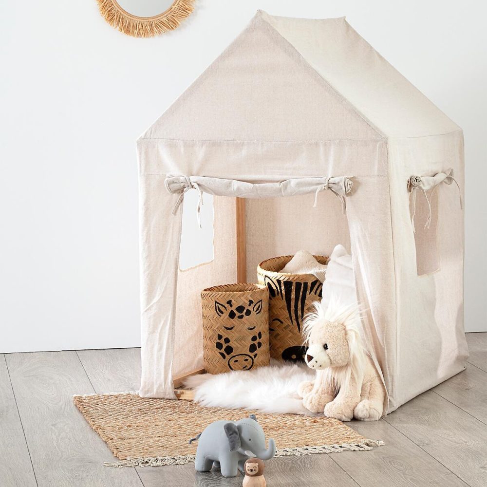 Cabane pour enfant toile Safari 77 × 115cm pin – Atmosphera Créateur d'intérieur