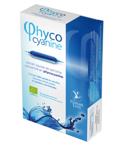 Flamant Vert Phycocyanine 20 ampoules de 10ml