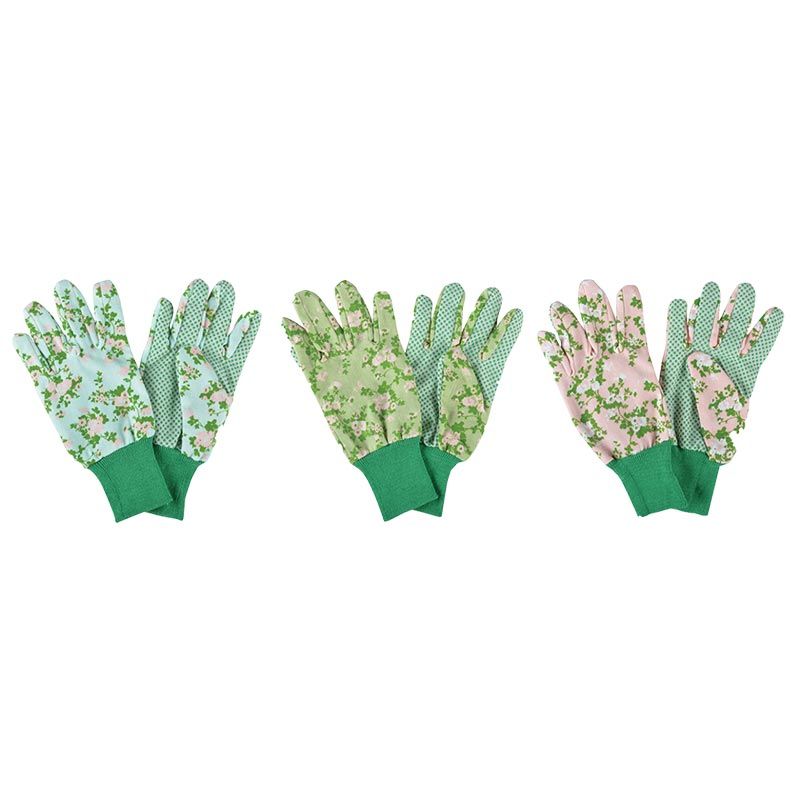 Gants de jardinage motif fleuri - Protection durable
