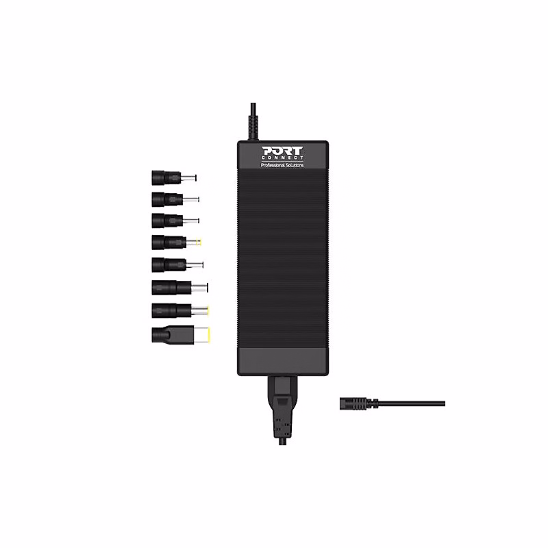 Electricité – Alimentation secteur universelle Port Designs Connect pour ordinateurs portables Noir
