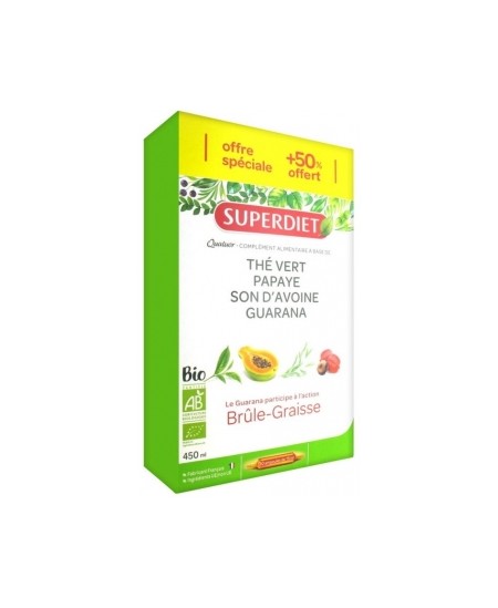 Super Diet - Quatuor brûle graisse - 30 ampoules dont 1 semaine gratuite