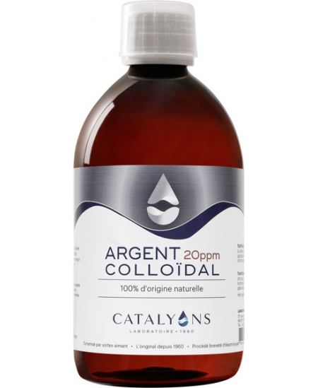 Catalyons - Argent Colloïdal 20 PPM - 500 Ml