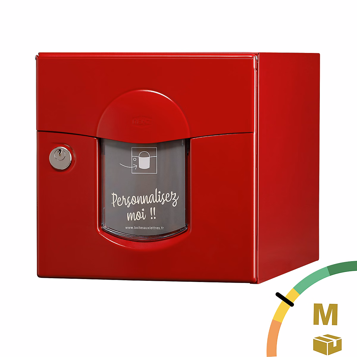 Boîte aux lettres, boîte à colis et accessoires – Boite aux lettres Soléa 2 portes rouge 3004 B