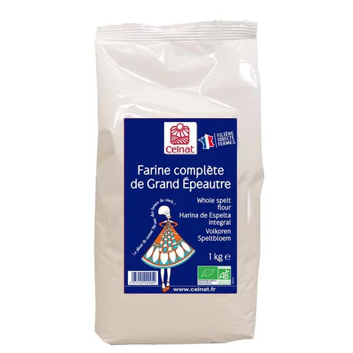 Facile à intégrer au jardin：Farine grand épeautre complet en sachet de 1 kg