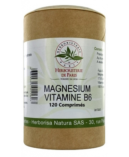 Magnésium Marin Vitamine B6 120 comprimés Herboristerie de Paris