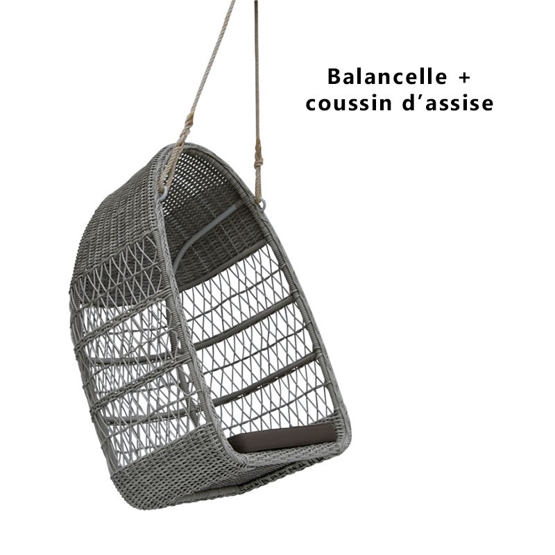 Ensemble balancelle + coussin d'assise Evelyn