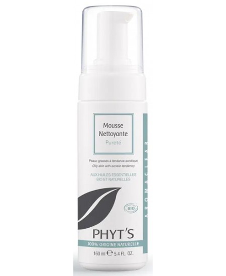 Phyt's - Mousse nettoyante pureté peaux grasses à tendance acnéique AROMACLEAR - 160ml
