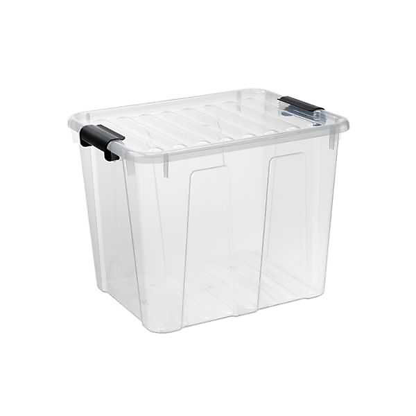 Boîte de rangement avec couvercle Home Box 40 litres – Naturel