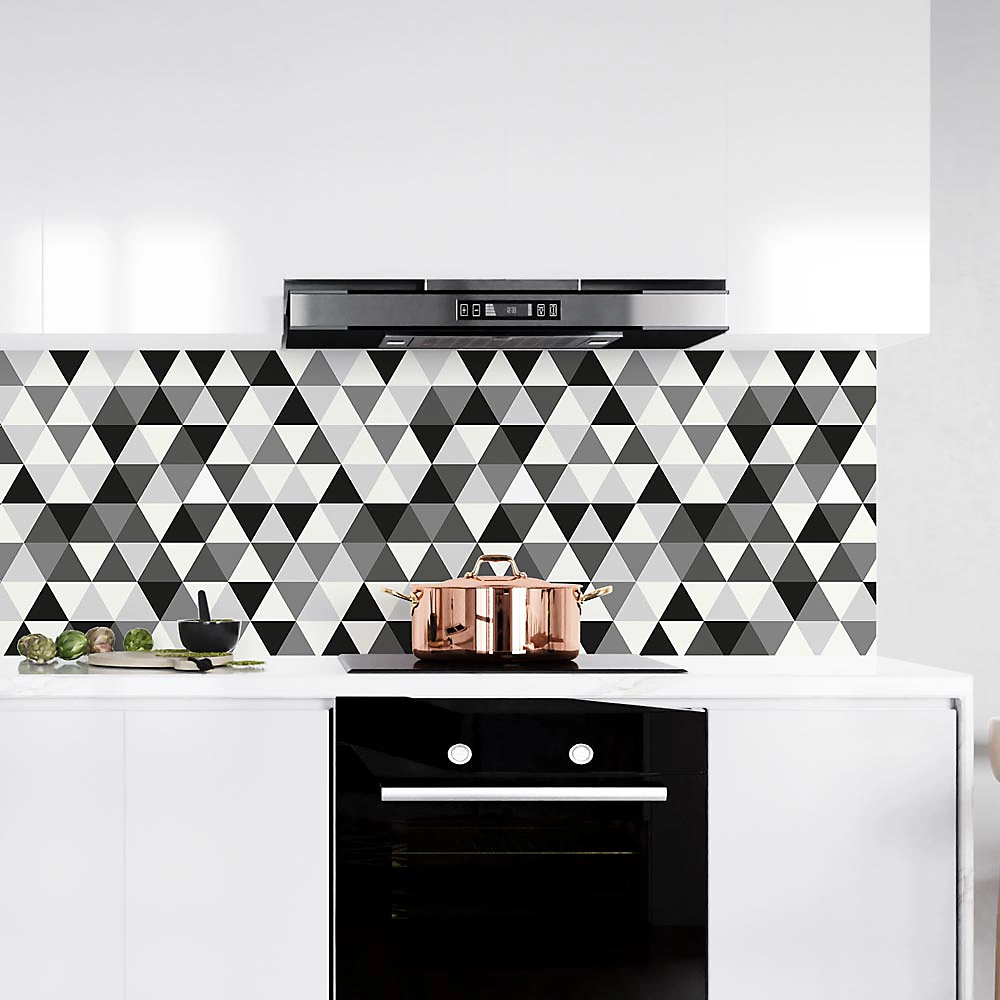 Crédence à coller Triangle Monochrome 100 × 40 cm