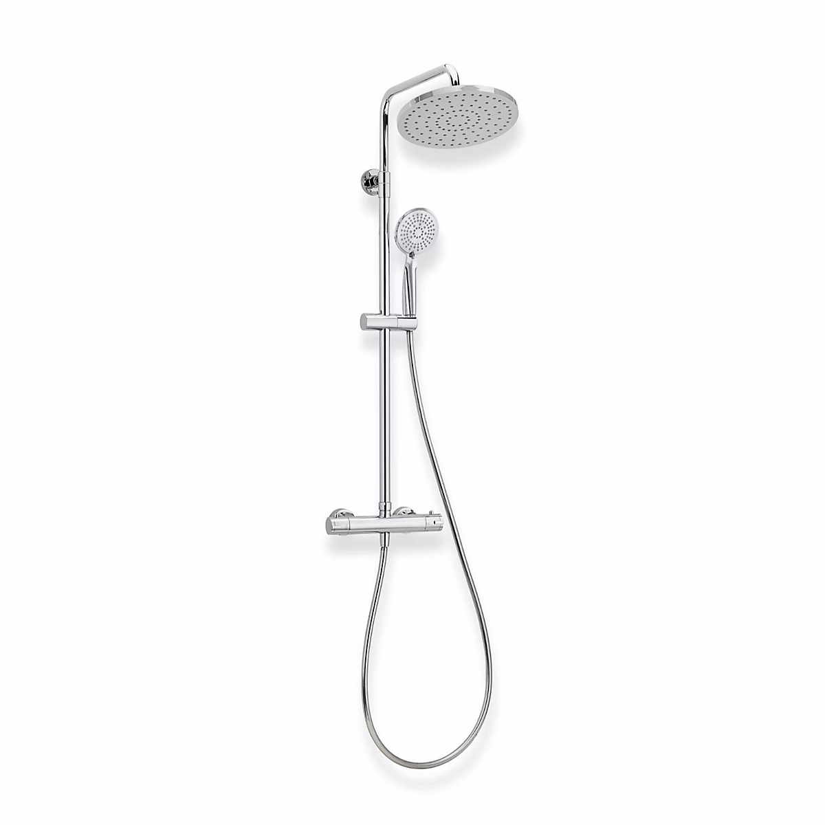 Colonne de douche ronde chromée ISHKA – Réf. VMKLQDSWI3730865299