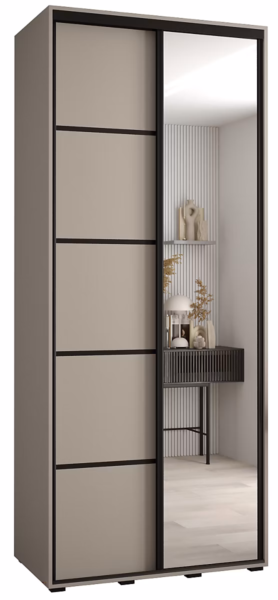 Armoire Dakota 5 a portes coulissantes 120/45/235 – 2 portes