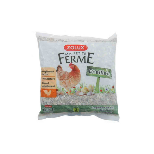 COMPLÉMENT ALIMENTAIRE 'ECAILLES' POUR POULES ZOLUX® - 2KG
