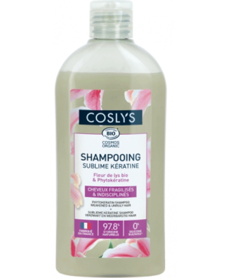 Coslys - Shampooing Kératine cheveux fragiles et indisciplinés - 250 ml