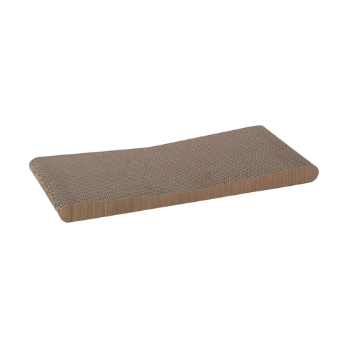 CARTON À GRATTER POUR CHAT 'AKWA' FLAMINGO® - BRUN - 59,5x26x4CM