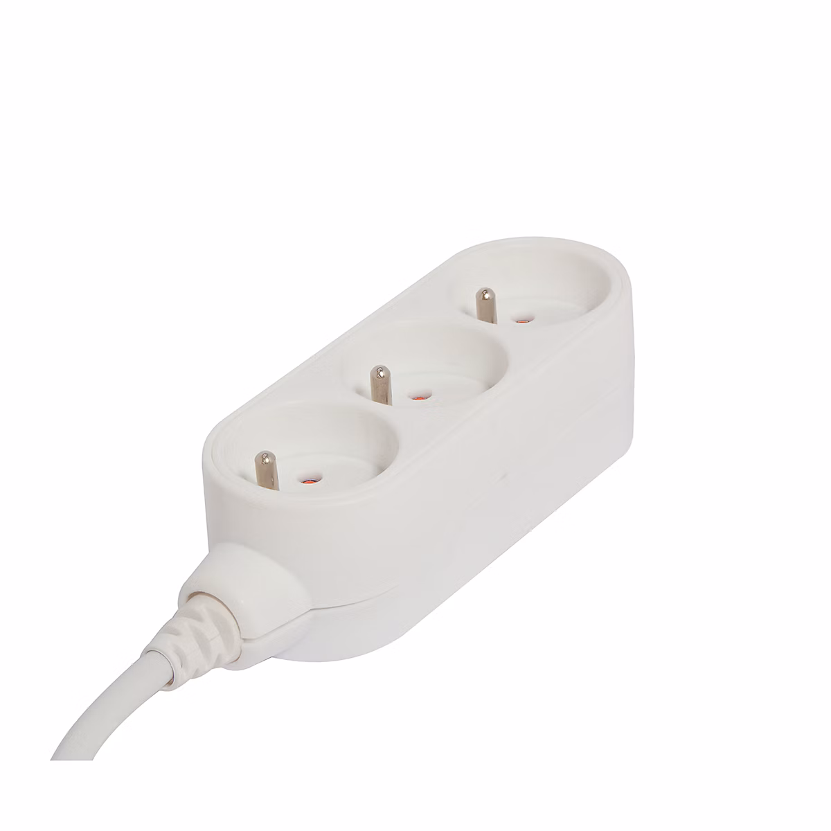 Bloc multiprise Design 3 × 16A 1 – 5m, blanc, Chacon
