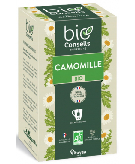 Bio Conseils Infusion Camomille Bio France 20 sachets 24g