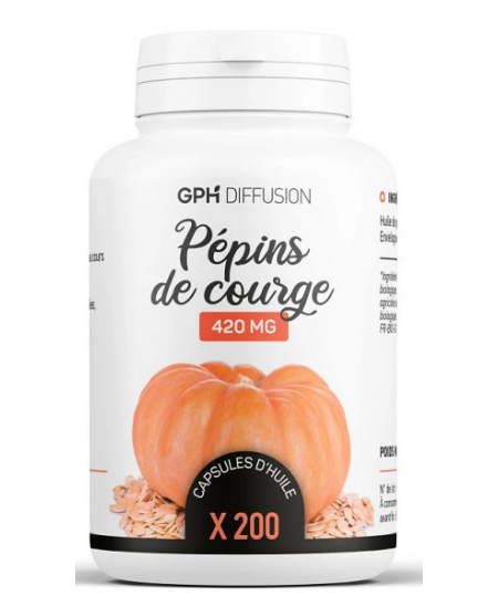 GPH Diffusion - Huile de Pépins de Courge bio - 200 Capsules