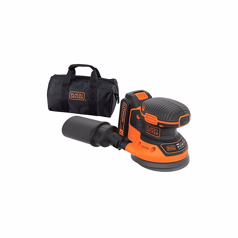 Black & Decker BDCROS18-QW Ponceuse excentrique sans fil 18 V avec batterie 1 – 5 Ah et chargeur