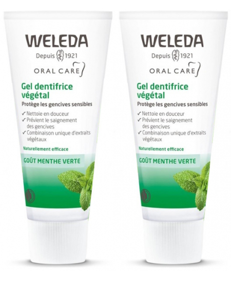 Weleda - Duo Gel dentifrice végétal sensibilité gingivale – 2 x 75 ml