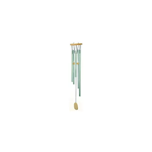 Jardin simple：Carillon musical en bois et tubes aluminium, H 30 cm