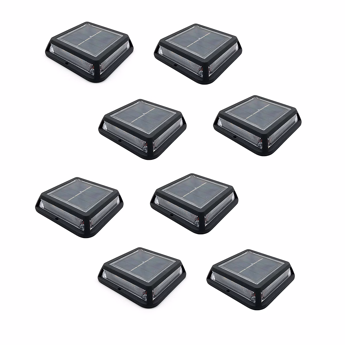 8 Balise solaires carrées QUADRY 12cm 60LM – Réf. NTCXSJGCP5906976313