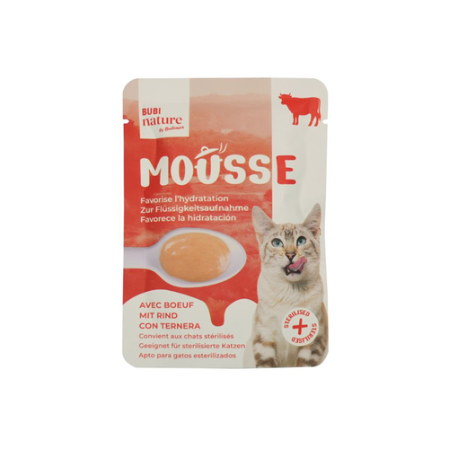 MOUSSE POUR CHAT BUBI NATURE BUBIMEX® BOEUF - 50G