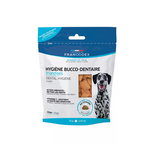 FRIANDISES POUR CHIEN HYGIÈNE BUCCO-DENTAIRE FRANCODEX® - 75G