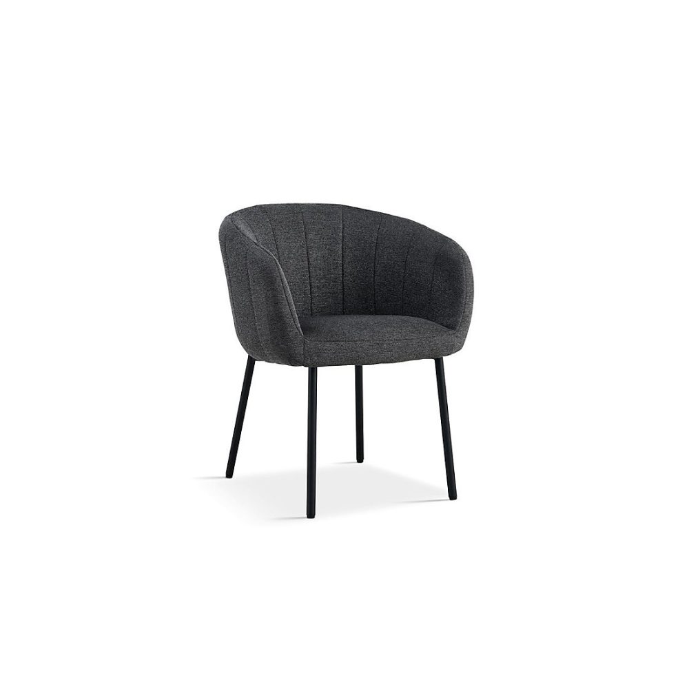 Chaise SEVILLE Tissu Gris foncé – dimension H79 x L57 x P62, idéal pour votre cuisine ou salle à manger