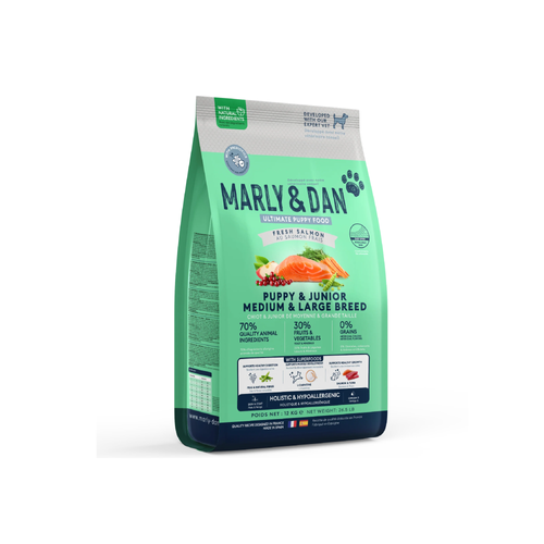 CROQUETTES CHIOT MOYENNE-GRANDE TAILLE MARLY & DAN® - 3KG