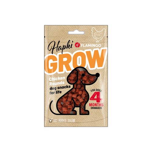 FRIANDISE POUR CHIEN 'HAPKI GROW' FLAMINGO® - POULET - 85G
