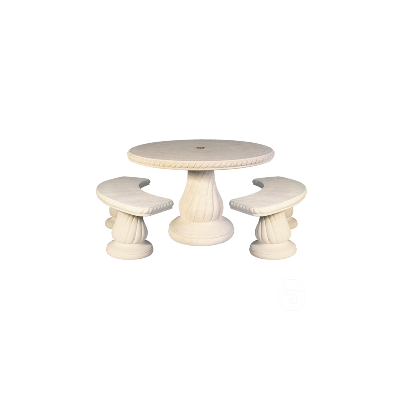 Salon De Jardin table + 2 bancs
