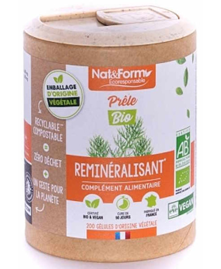 Nat & Form - Prêle Bio 200 gélules