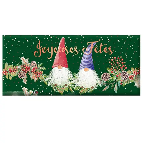 Une solution pour le jardin:Mini tablette de chocolat au lait « Joyeuses Fêtes » Art Grafik