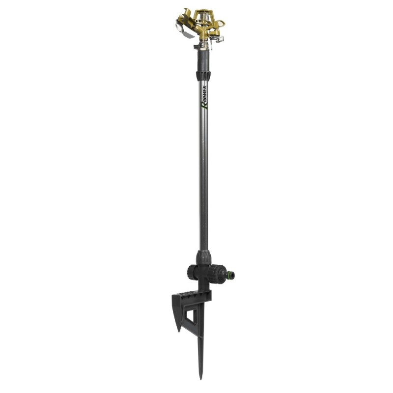 Arroseur cracheur métal sur piquet réglable - hauteur 55 cm