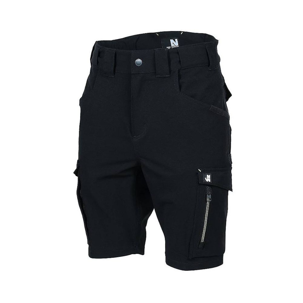Bermuda de Travail Stan – Taille 40, Noir, Résistant et Confortable, D-Work