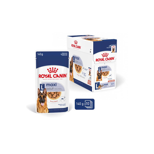 SACHET FRAÎCHEUR EN SAUCE CHIEN ROYAL CANIN® MAXI ADULT - 10X140G