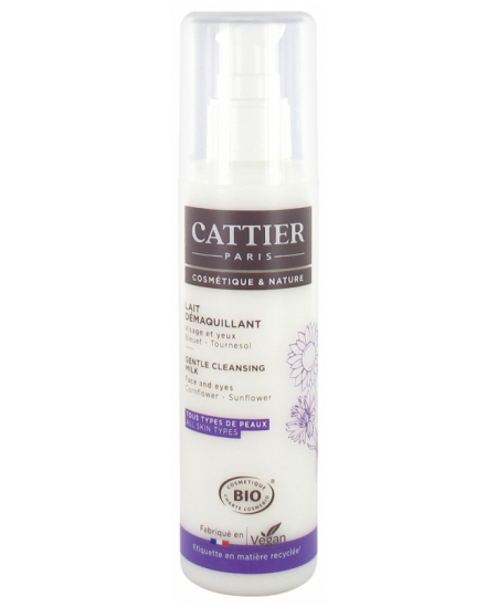 Cattier Lait démaquillant visage et yeux Caresse d'Herboriste 200ml