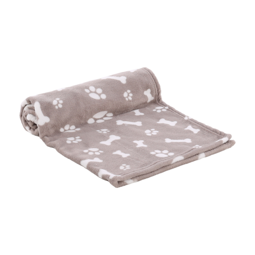 COUVERTURE 'ZUMA' FLAMINGO® - BEIGE - 150x100x0,5CM