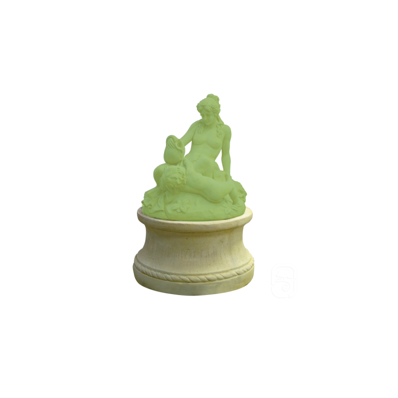 Base ronde pour statue en pierre - 60 cm