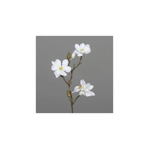 Une solution pratique pour l’extérieur：Branche de magnolia artificielle 4 fleurs et 2 boutons - 40 cm