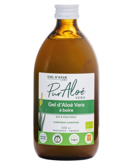 Pur Aloé Gel d'aloe vera à boire Bio et Equitable 500ml
