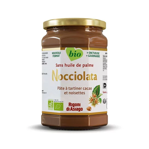 Idéal pour l’extérieur:Pâte à tartiner chocolat bio Nocciolata - 650 g